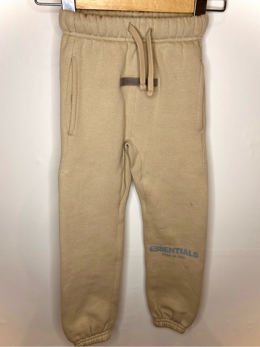 Fear of God Essentials Kids Fleece Sweatpants Desert Sand Size 2/3 XXS